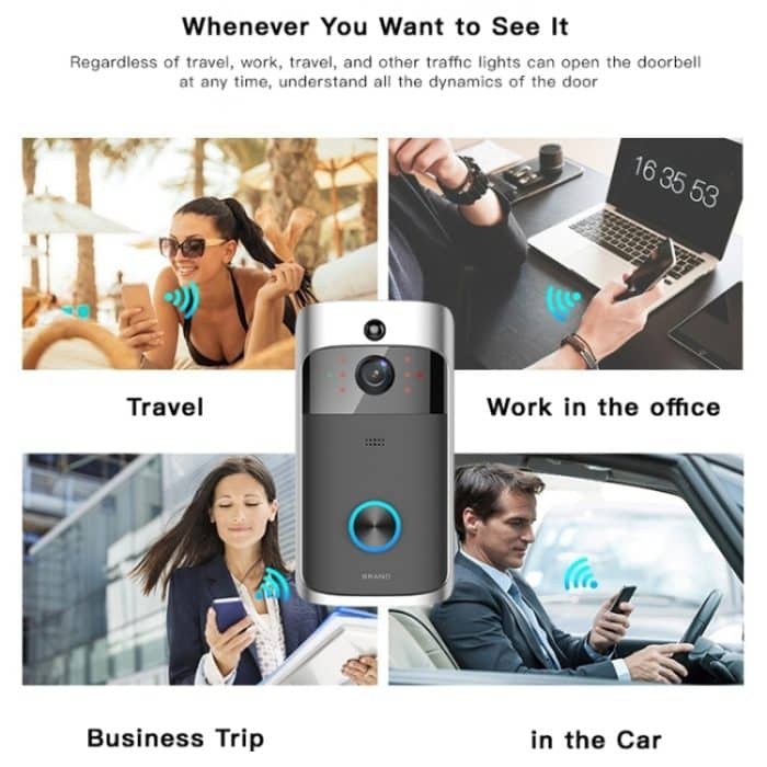 M3 720P Smart WIFI Ultra Low Power Video Visuelle Türklingel mit Ding Dong Version, EU Plug, UK Plug, AU Plug – Bild 13