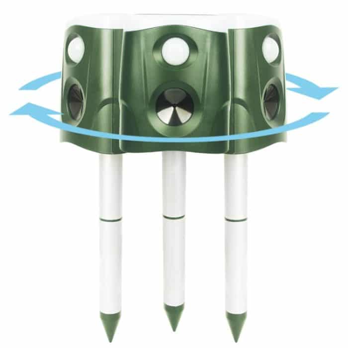 SJZ026 360-Grad-Ultraschall-Solarenergie-Tierschutzmittel für den Außenbereich – Bild 2