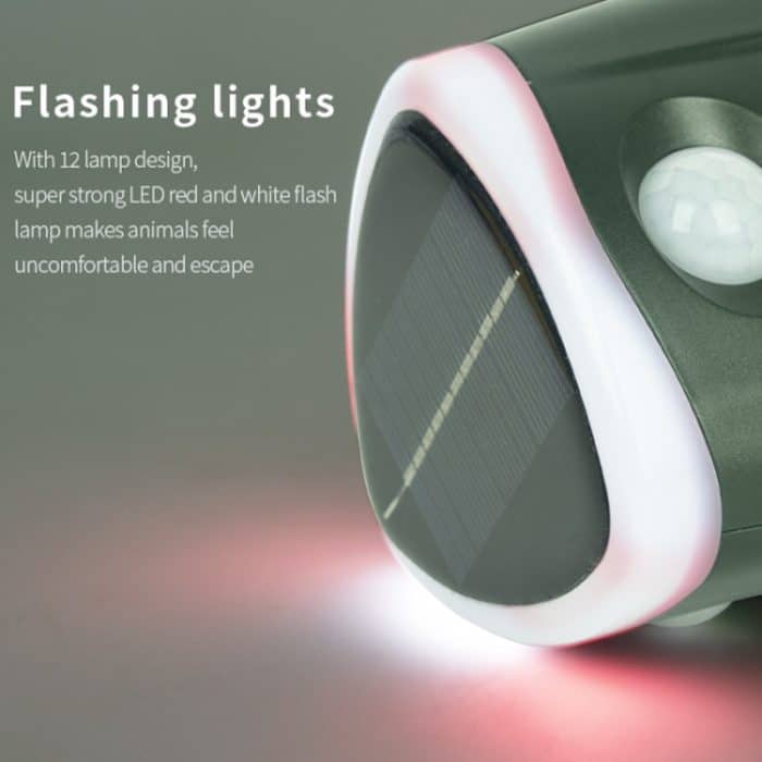 SJZ026 360-Grad-Ultraschall-Solarenergie-Tierschutzmittel für den Außenbereich – Bild 8