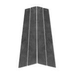 Auto-Carbon-Faser-B-Säulen-Dekoraufkleber für Porsche Panamera 2010-2016, Links- und Rechtsantrieb