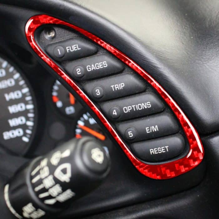 2-in-1-Carbonfaser-Seiten-Tachometeraufkleber für Chevrolet Corvette C5 1998–2004, Speedometer Sticker A – Bild 6