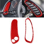 2-in-1-Carbonfaser-Seiten-Tachometeraufkleber für Chevrolet Corvette C5 1998–2004, Speedometer Sticker B