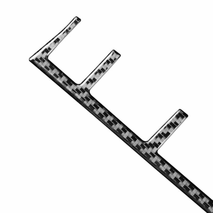 Dekorativer Aufkleber für den zentralen Steuerknopfrahmen aus Kohlefaser für Porsche Panamera 2010–2016, Links- und Rechtsantrieb – Bild 3