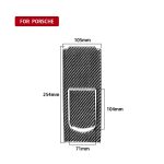 Car Carbon Rear Seat Multimedia Panel Dekorativer Aufkleber für Porsche Panamera 2010–2016, Links- und Rechtsantrieb – Bild 2