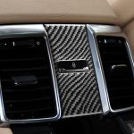 Auto-Kohlefaser-Rücksitzverstellpaneel, dekorativer Aufkleber für Porsche Panamera 2010–2016, Links- und Rechtsantrieb, Rear Seat Adjustment Panel, A, Rear Seat Adjustment Panel, B, Rear Seat Adjustment Panel, C – Bild 5