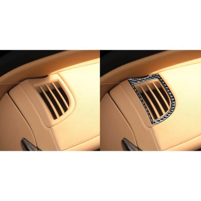 Car Carbon Armaturenbrett Luftauslass Dekorativer Aufkleber für Porsche Panamera 2010–2016, Links- und Rechtsantrieb – Bild 6