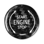 Auto-Carbonfaser-Motor-Start-Stopp-Zündknopf für Chevrolet Corvette C8 2020–2021, Ignition Button(Black), Ignition Button(Red)