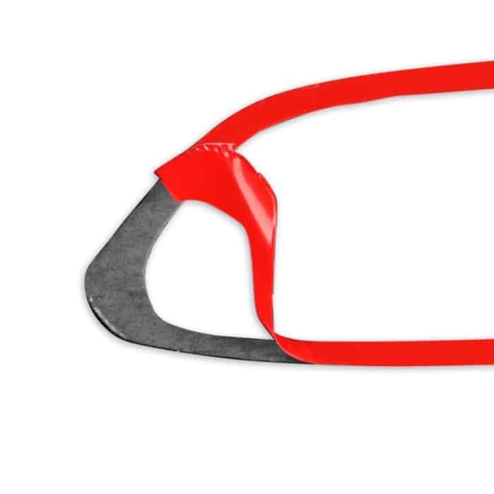 Auto-Lenkradknöpfe aus Kohlefaser, dekorativer Aufkleber für Infiniti Q50 2014–2020 / Q60 / QX60, Steering Wheel Buttons(Black), Steering Wheel Buttons(Red) – Bild 3