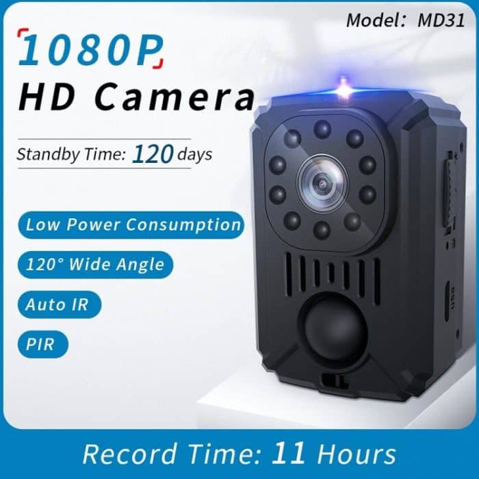 MD31 Mini 1080P HD Camcorder Nachtsicht PIR Motion Action Mikrokamera, MD31 – Bild 3