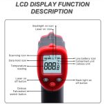 Wintact WT319A -50-400 Celsius LCD-Display Infrarot-Thermometer, Batterie nicht im Lieferumfang enthalten – Bild 6