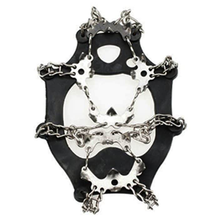 1 Paar 19-Zahn-Anti-Rutsch-Eisgreifer-Wander-Kletterketten-Schuhüberzüge, 19 Teeth Size:L(Black), 19 Teeth Size:L(Orange), 19 Teeth Size:XL(Black), 19 Teeth Size:XL(Orange) – Bild 7