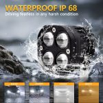 Auto 3 Zoll kontinuierlicher zweifarbiger Scheinwerfer 20W / 2000LM / DC9-30V – Bild 4