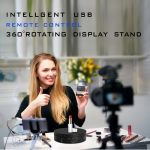 USB-elektrischer rotierender Drehteller-Ausstellungsständer, Belastung: 10 kg, 14.6cm Remote, 14.6cm Remote Mirror – Bild 8