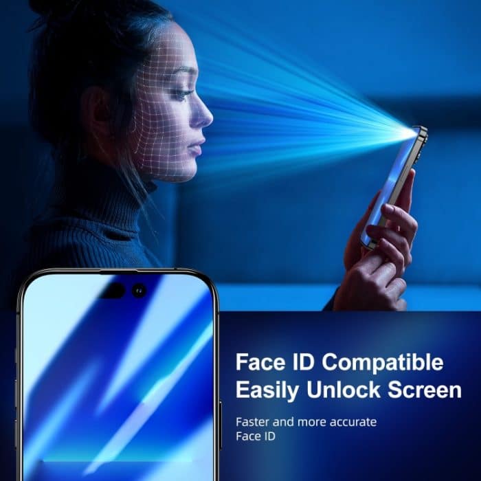 JOYROOM 2.5D-Siebdruck-Vollbild-Schutzfolie aus gehärtetem Glas mit schwarzem Rand, For iPhone 14, For iPhone 14 Plus, For iPhone 14 Pro, For iPhone 14 Pro Max – Bild 4