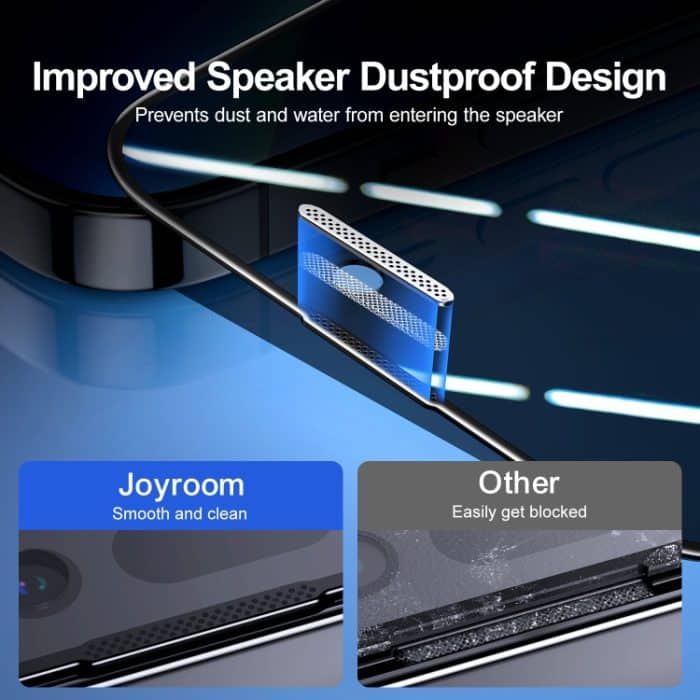 JOYROOM 2.5D-Siebdruck-Vollbild-Schutzfolie aus gehärtetem Glas mit schwarzem Rand, For iPhone 14, For iPhone 14 Plus, For iPhone 14 Pro, For iPhone 14 Pro Max – Bild 5