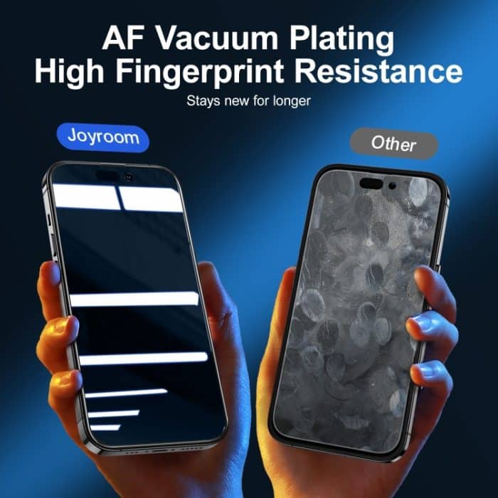 JOYROOM 2.5D-Siebdruck-Vollbild-Schutzfolie aus gehärtetem Glas mit schwarzem Rand, For iPhone 14, For iPhone 14 Plus, For iPhone 14 Pro, For iPhone 14 Pro Max – Bild 6
