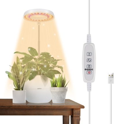 10W 48 LEDs Sukkulentenpflanzen-Wachstumsfülllicht, Angel Ring, Bee, Round Tube