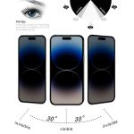 25 Stück Anti-Peeping-Plasmaölbeschichtete, verschleißfeste Hartglasfolie mit hohem Aluminiumgehalt, For iPhone 14 Pro (25 PCS), For iPhone 14 Pro Max (25 PCS) – Bild 5