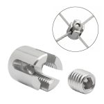 316 Edelstahl-Gartendrahtseil mit festem Clip, M8x2, M10x3, M12x4, M12x5, M12x6, M16x8