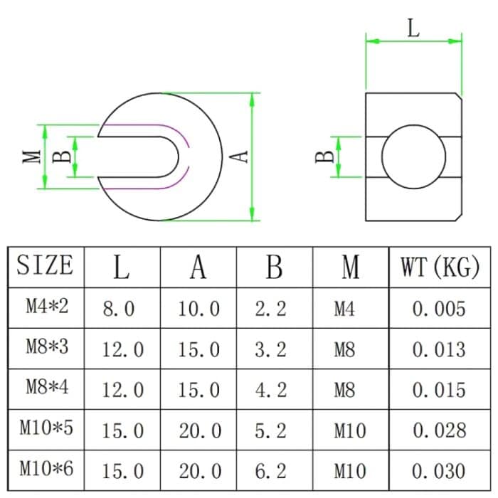 Fester Clip für Gartendrahtseile aus Edelstahl 316, 2 PCS M4x2, 2 PCS M8x3, 2 PCS M8x4, 2 PCS M10x5, 2 PCS M10x6 – Bild 6