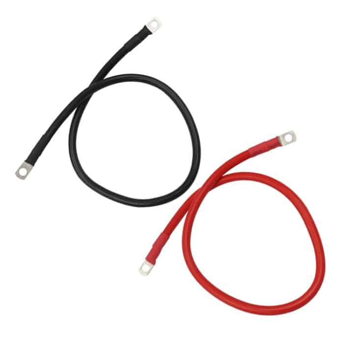 Auto 50 cm rotes + schwarzes Batterie-Wechselrichterkabel aus reinem Kupfer, 10AWG 6-5, 8AWG 10-6, 6AWG 25-8, 6AWG 25-10 – Bild 1
