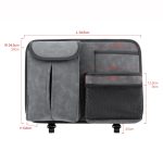 2 Stück Autositz-Rücken-Hängetasche, Schaffell-Leder-Aufbewahrungstasche mit Haken – Bild 2