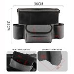 2 Stück Auto-Mittelkonsolen-Hängetasche, Schaffell-Leder-Aufbewahrungstasche – Bild 2