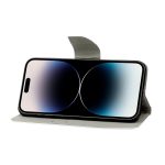 Handyhülle aus Leder mit farbiger Zeichnung, For iPhone 14 Pro – Bild 4