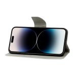 Handyhülle aus Leder mit farbiger Zeichnung, For iPhone 14 Pro Max – Bild 4