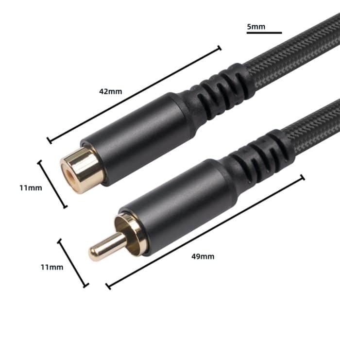3709MF RCA-Stecker auf Buchse Audio- und Video-Verlängerungskabel, 1.8m, 3m, 6m – Bild 3