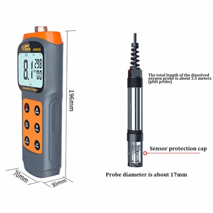 SmartSensor AR8406 Tragbarer Analysator für gelösten Sauerstoff Gelöst – Bild 3