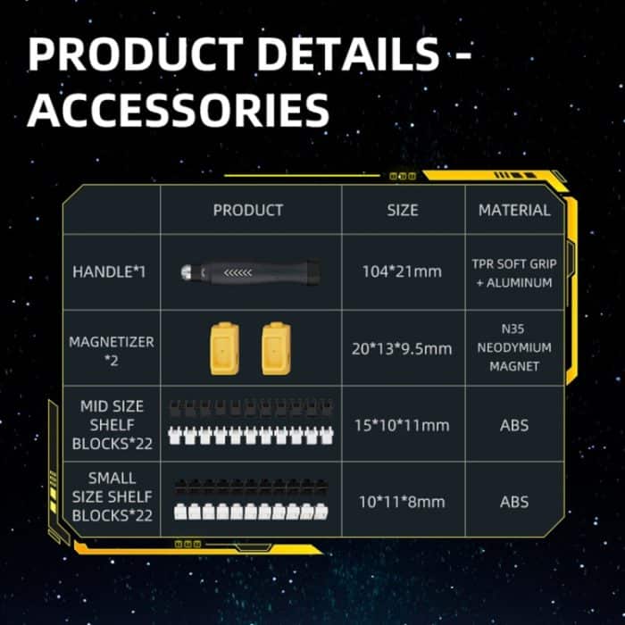 JAKEMY JM-8185 69 in 1 Multifunktions-Schraubendreher-Werkzeugsatz Zusammensetzbare Blöcke – Bild 3