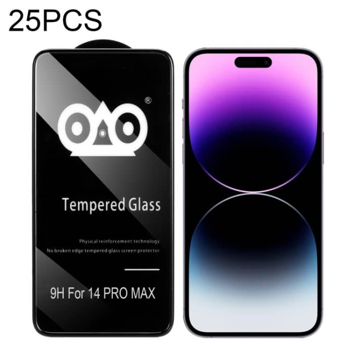 EDA003712102.jpg 25 Stück stoßfeste, bruchsichere Airbag-Hartglasfolie, For iPhone 14 Pro Max (25 PCS), For iPhone 14 Pro (25 PCS) – Bild 1