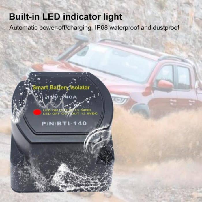 12V 140A Auto Yacht RV Smart Dual Battery Isolation Controller mit Relais – Bild 9