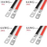 Auto-Yacht-Batterie-Wahlschalter, Trennschalter, Trennschalter, mit Netzkabel, 50A 10AWG, 100A 8AWG, 200A 6AWG, 300A 6AWG – Bild 4