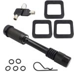 5/8-Zoll-Anhängerkupplungs-Kugelstange Anhängerkupplungs-Sicherungsstift Heavy Duty mit 2-Zoll-Schalldämpfer-Pad – Bild 4