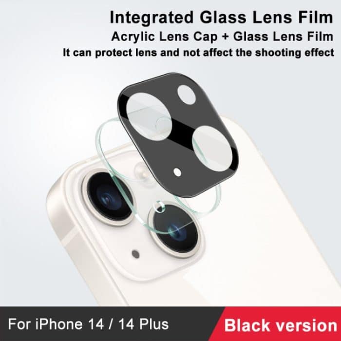 imak High Definition Integrierter Glaslinsenfilm, schwarze Version, For iPhone 14  / 14 Plus, For iPhone 14 Pro / 14 Pro Max – Bild 3