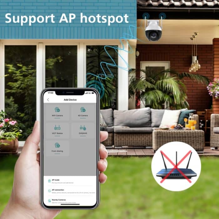 QX62 8MP HD Wireless WiFi Smart Überwachungskamera, EU Plug, US Plug, UK Plug, AU Plug – Bild 12