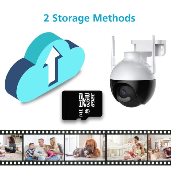 QX62 8MP HD Wireless WiFi Smart Überwachungskamera, EU Plug, US Plug, UK Plug, AU Plug – Bild 5