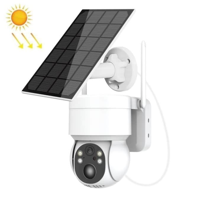 T34 2MP HD IP66 wasserdichte kabellose WLAN-Solarkamera, T34 White, T34 Black – Bild 1