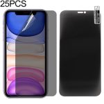 25 Stück 0,1 mm 2,5D Full Cover Anti-Spionage-Displayschutz explosionsgeschützte Hydrogelfolie, For iPhone 11 / XR (25 PCS), For iPhone 11 Pro / XS (25 PCS), For iPhone 11 Pro Max / XS Max (25 PCS)