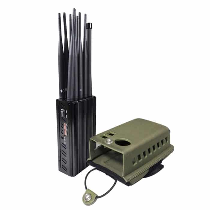 JAX-121A-10A 2G/3G/4G/5.8G/WIFI/GPS/LOJACK 10 Antennen Mobiler Signalstörsender – Bild 2