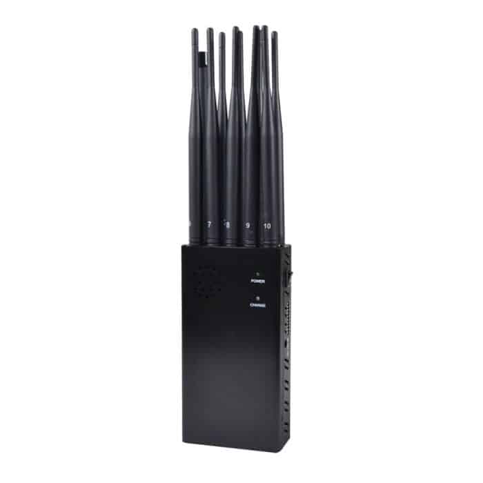 JAX-121A-10A 2G/3G/4G/5.8G/WIFI/GPS/LOJACK 10 Antennen Mobiler Signalstörsender – Bild 3