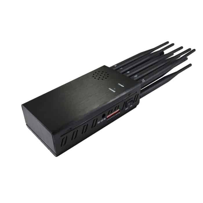 JAX-121A-10D 2G/3G/4G/WIFI/GPS/LOJACK/UHF/VHF 10 Antennen Mobiler Signalstörsender – Bild 5