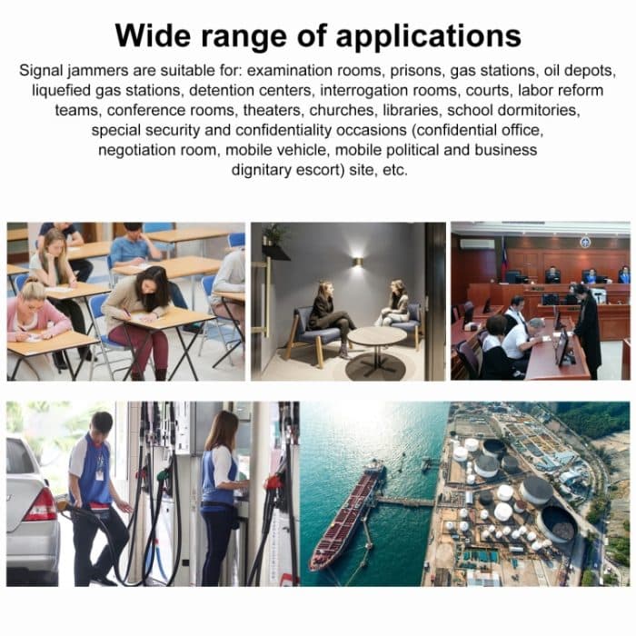 JAX-121A-12A 2G/3G/4G/5.8G/WIFI/GPS/LOJACK Mobiler Signalstörsender mit Fernbedienung – Bild 7