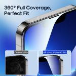 JOYROOM JR-H01 2,5D-Siebdruck-Vollbildfolie aus gehärtetem Glas mit schwarzem Rand, For iPhone 14, For iPhone 14 Pro, For iPhone 14 Plus, For iPhone 14 Pro Max – Bild 6