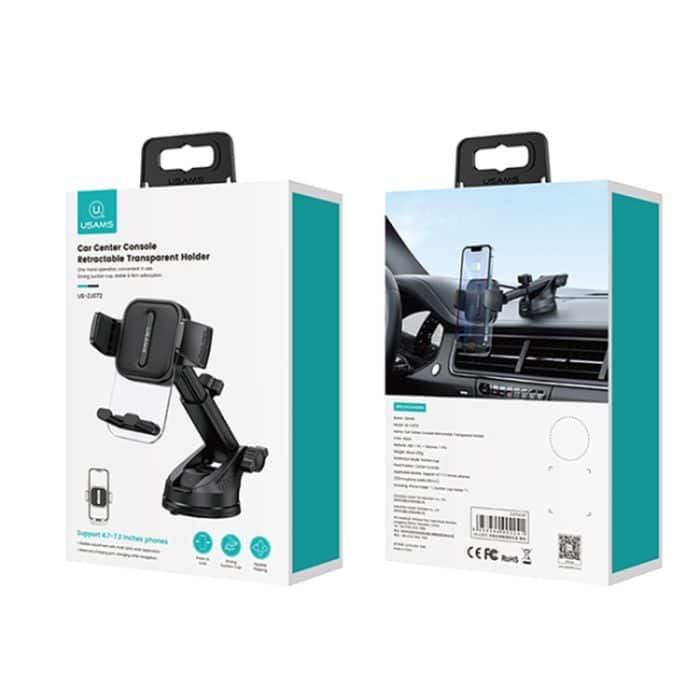 USAMS US-ZJ072 Einziehbarer transparenter Halter für die Mittelkonsole des Autos, ZJ072 – Bild 7