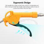 LAIZE AR-TS Blas-Handkompressor-Luftblas-Staubreinigungspistole aus Kunststoff, Long Nozzle, Short Nozzle – Bild 4