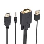 VGA-zu-HDMI-Adapterkabel mit Audioband-Stromversorgung, Länge: 1,8 m – Bild 6