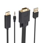 VGA-zu-DisplayPort-Adapterkabel mit Audioband-Stromversorgung, Länge: 1,8 m – Bild 4
